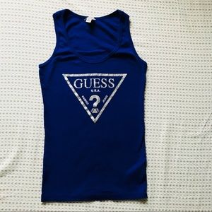 Guess Blue sleeveless top